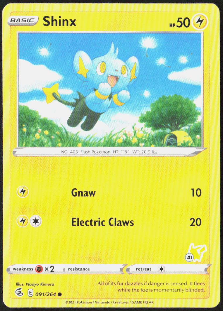 Shinx 091/264 SWSH08: Fusion Strike Pokemon TCG LP