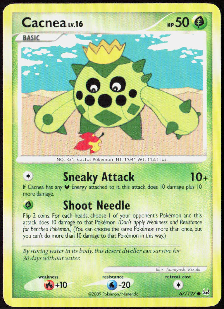 Cacnea 67/127 Platinum Pokemon TCG NM