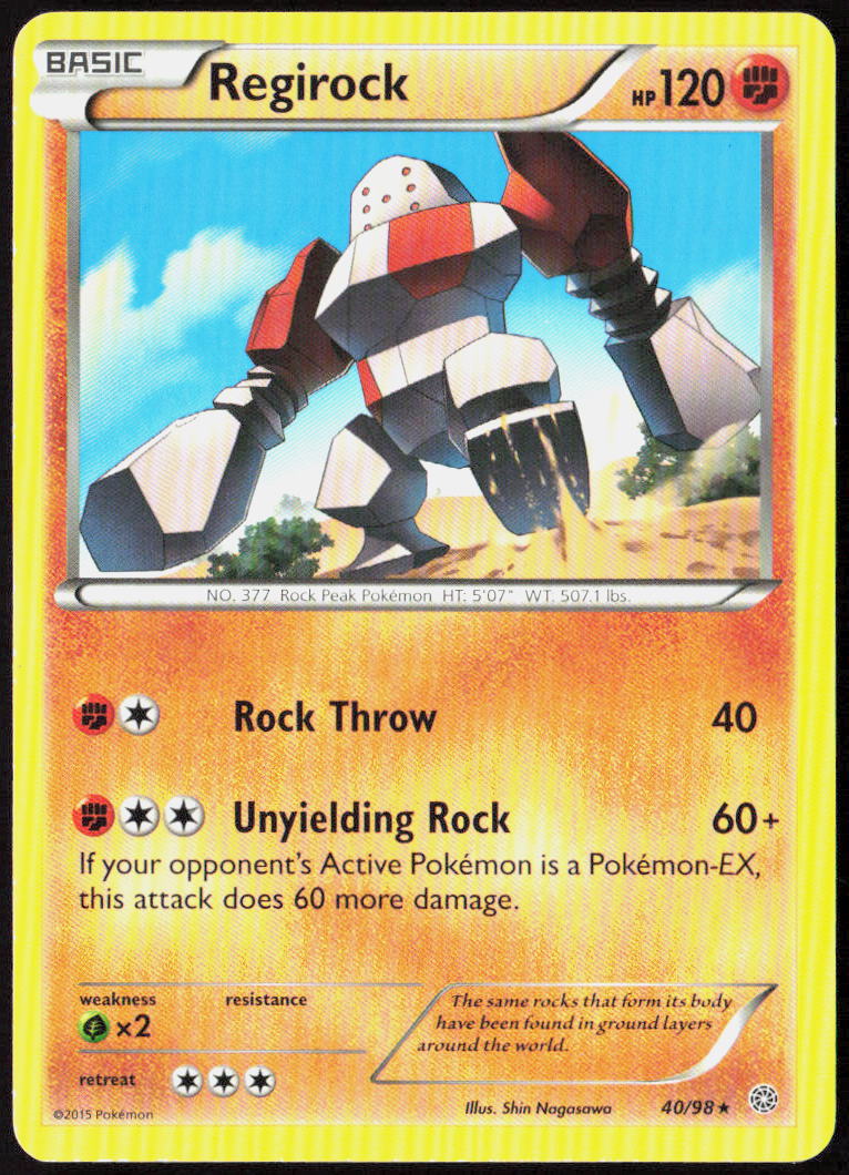 Regirock 40/98 XY - Ancient Origins Pokemon TCG LP