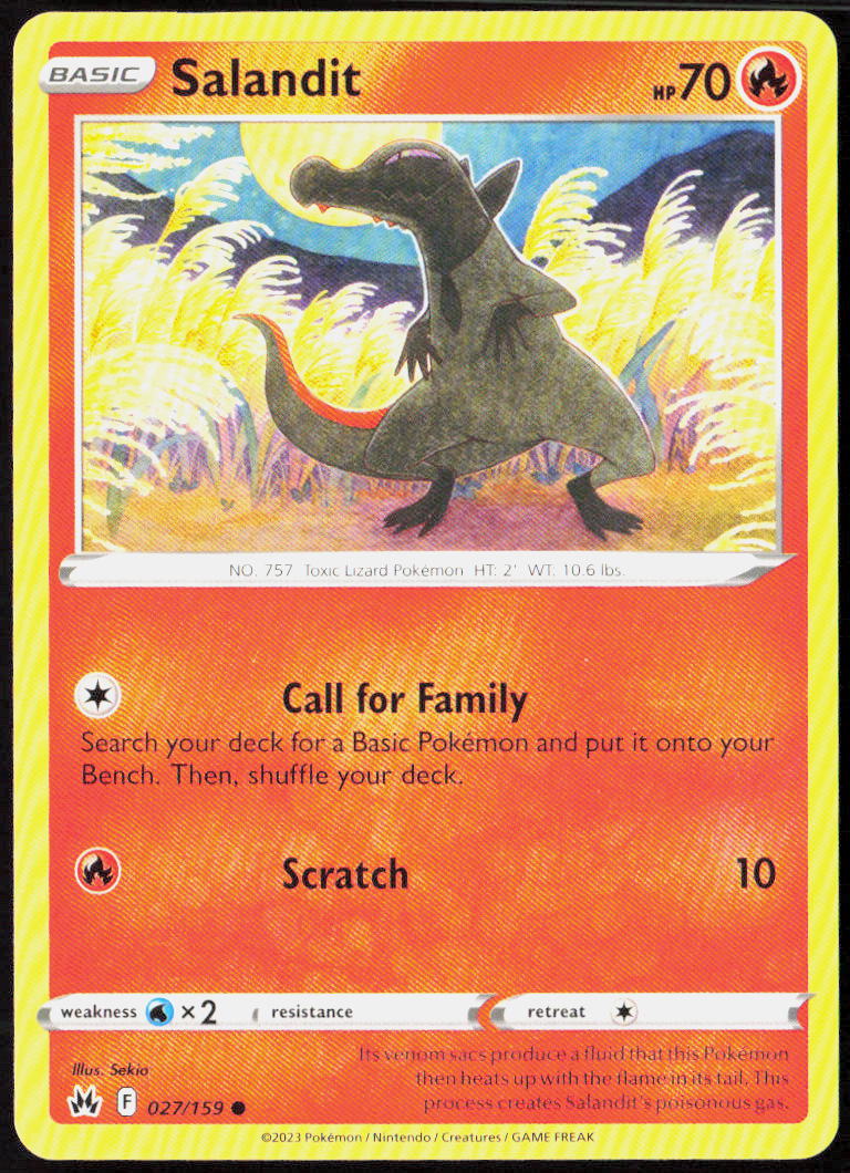 Salandit 027/159 SWSH: Crown Zenith Pokemon TCG LP