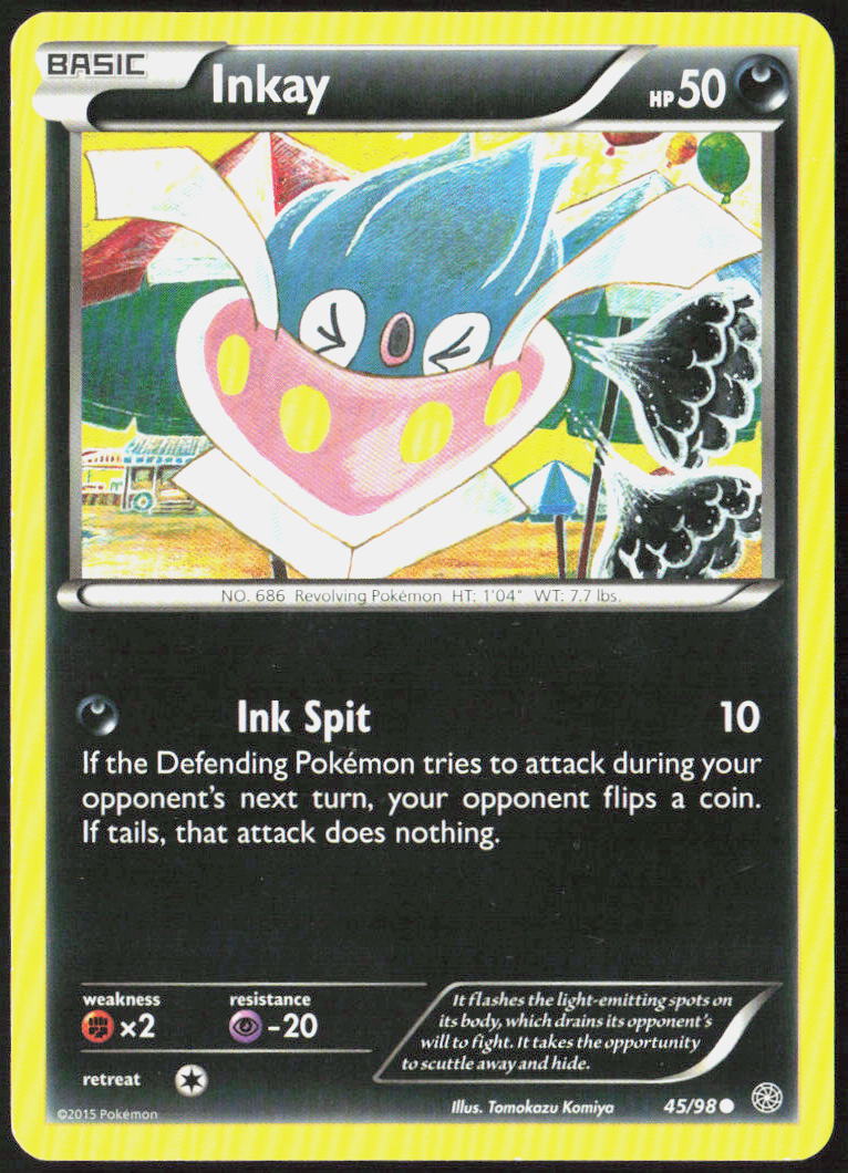 Inkay 45/98 XY - Ancient Origins Pokemon TCG LP