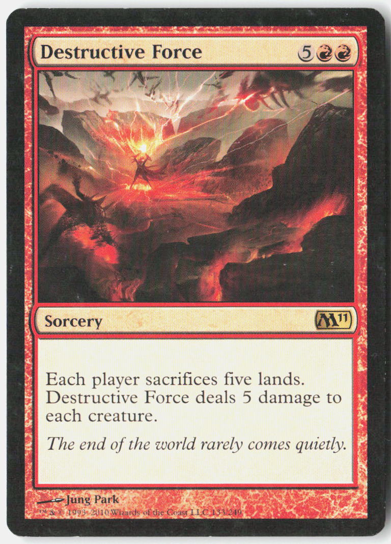 Destructive Force 133 Magic 2011 (M11) Magic: The Gathering LP