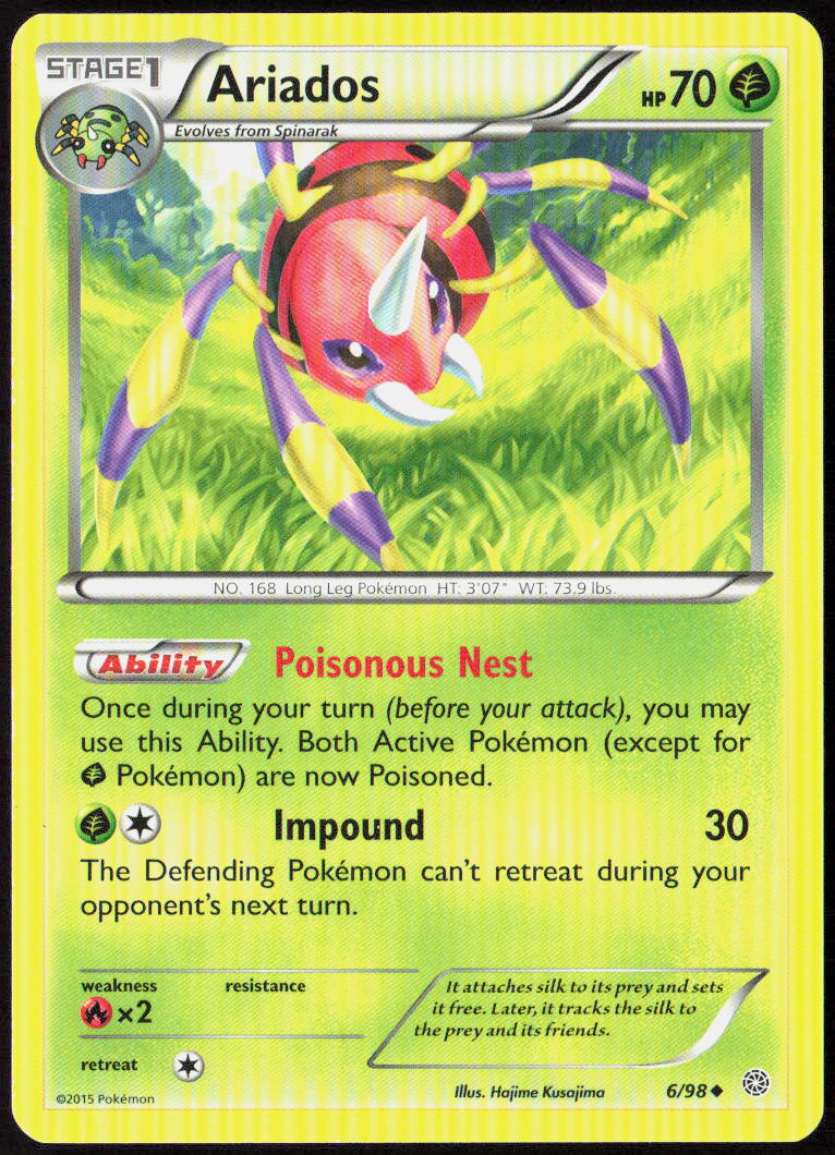 Ariados 6/98 XY - Ancient Origins Pokemon TCG LP