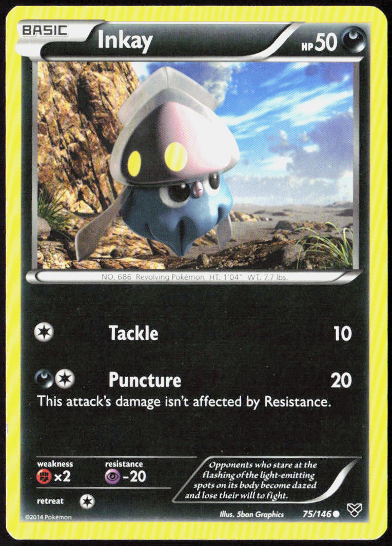 Inkay (75) 75/146 XY Base Set Pokemon TCG LP