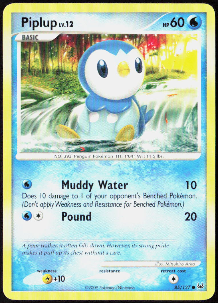 Piplup 85/127 Platinum Pokemon TCG LP