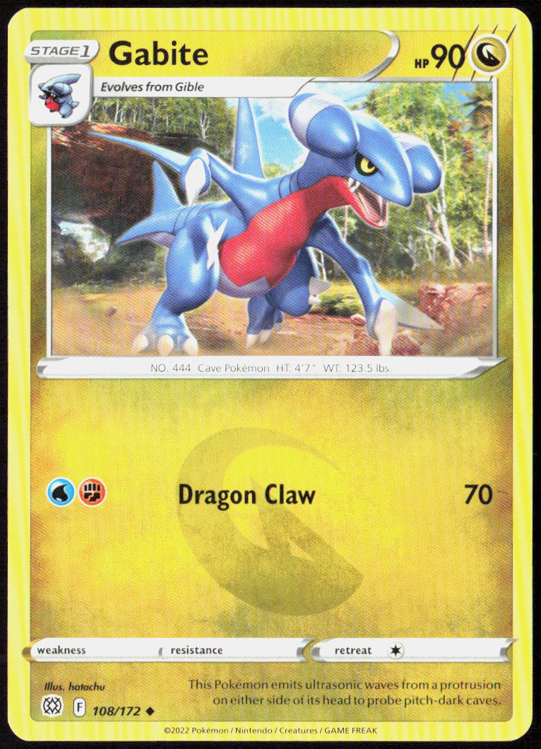 Gabite 108/172 SWSH09: Brilliant Stars Pokemon TCG LP