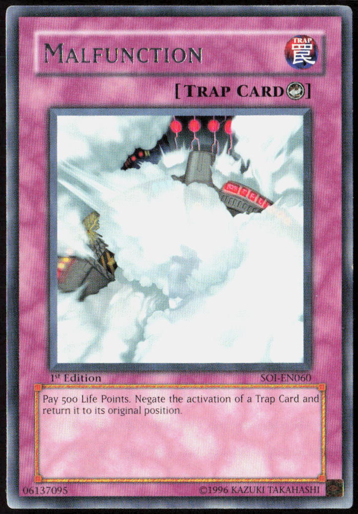 Malfunction 1st Edition SOI-EN060 Shadow of Infinity Yu-Gi-Oh! TCG LP