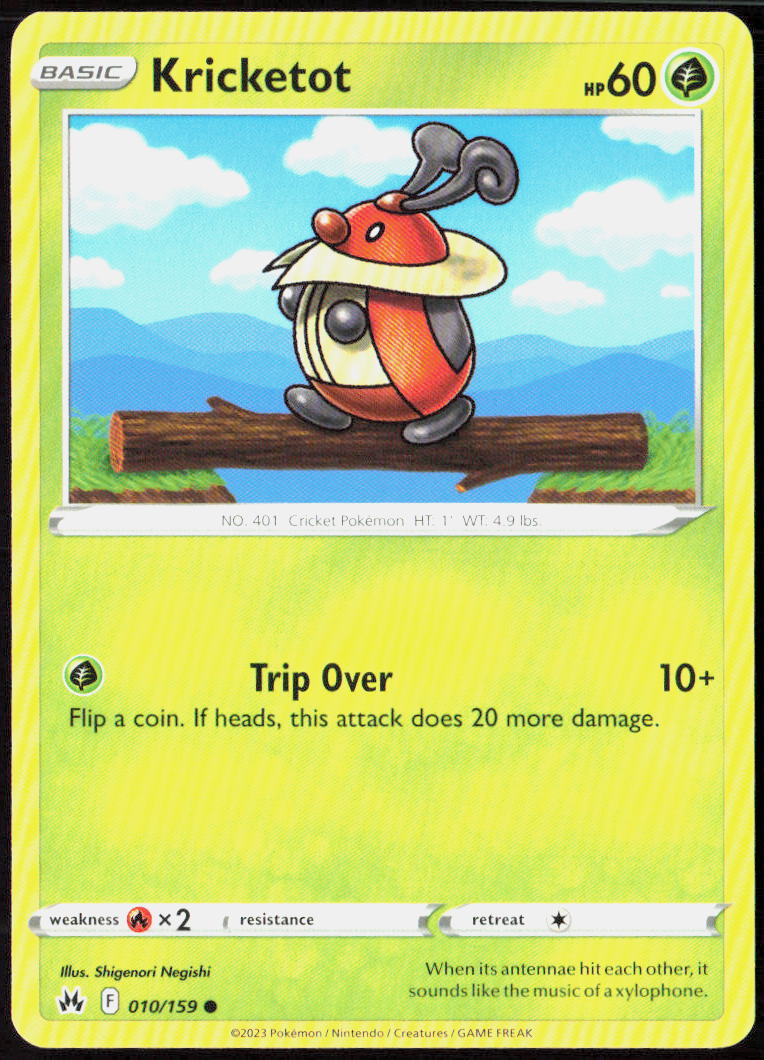 Kricketot 010/159 SWSH: Crown Zenith Pokemon TCG LP