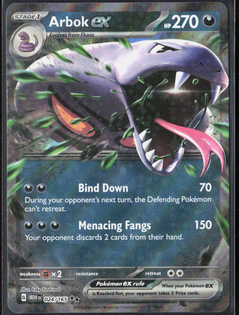 Arbok ex Holo 024/165 SV: Scarlet & Violet 151 NM