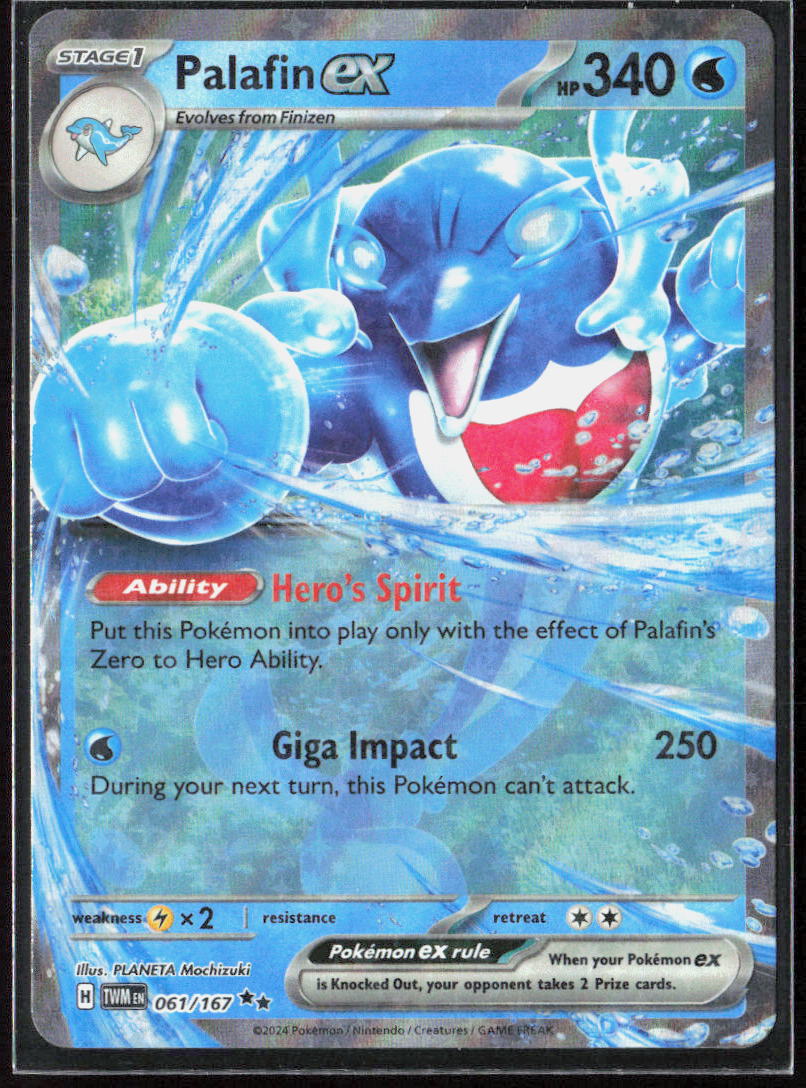 Palafin ex Holo 061/167 SV06: Twilight Masquerade Pokemon TCG NM