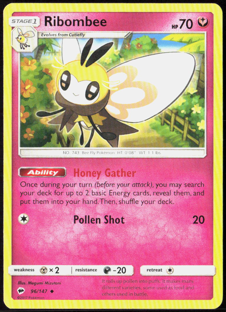 Ribombee 96/147 SM - Burning Shadows Pokemon TCG LP