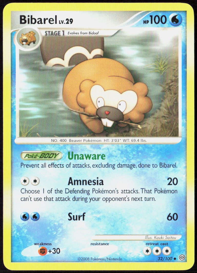 Bibarel 32/100 Stormfront Pokemon TCG NM