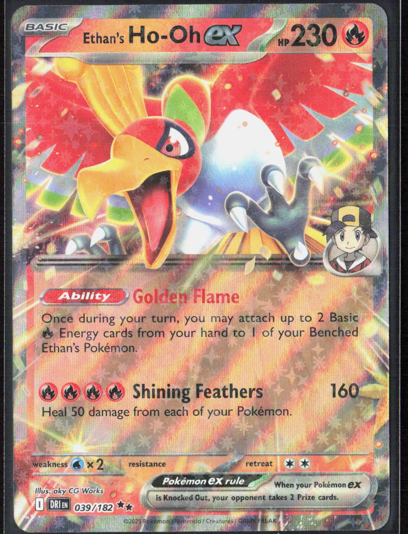Ethan's Ho-Oh ex Holo 039/182 SV10: Destined Rivals NM