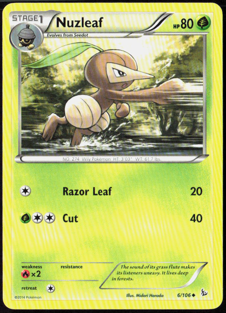 Nuzleaf 6/106 XY - Flashfire Pokemon TCG LP