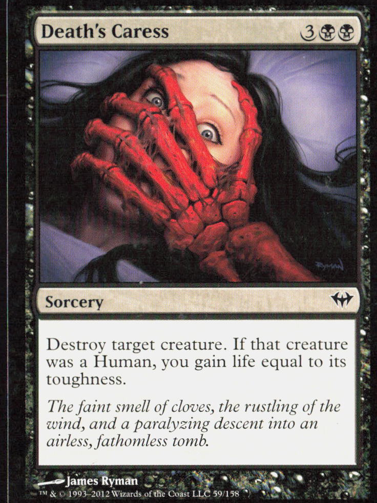 Death's Caress 59 Dark Ascension Magic: The Gathering LP
