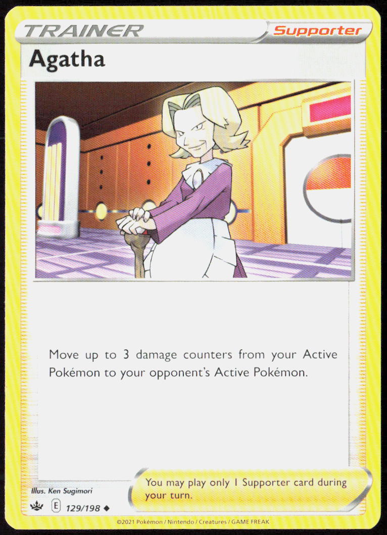 Agatha 129/198 SWSH06: Chilling Reign Pokemon TCG LP