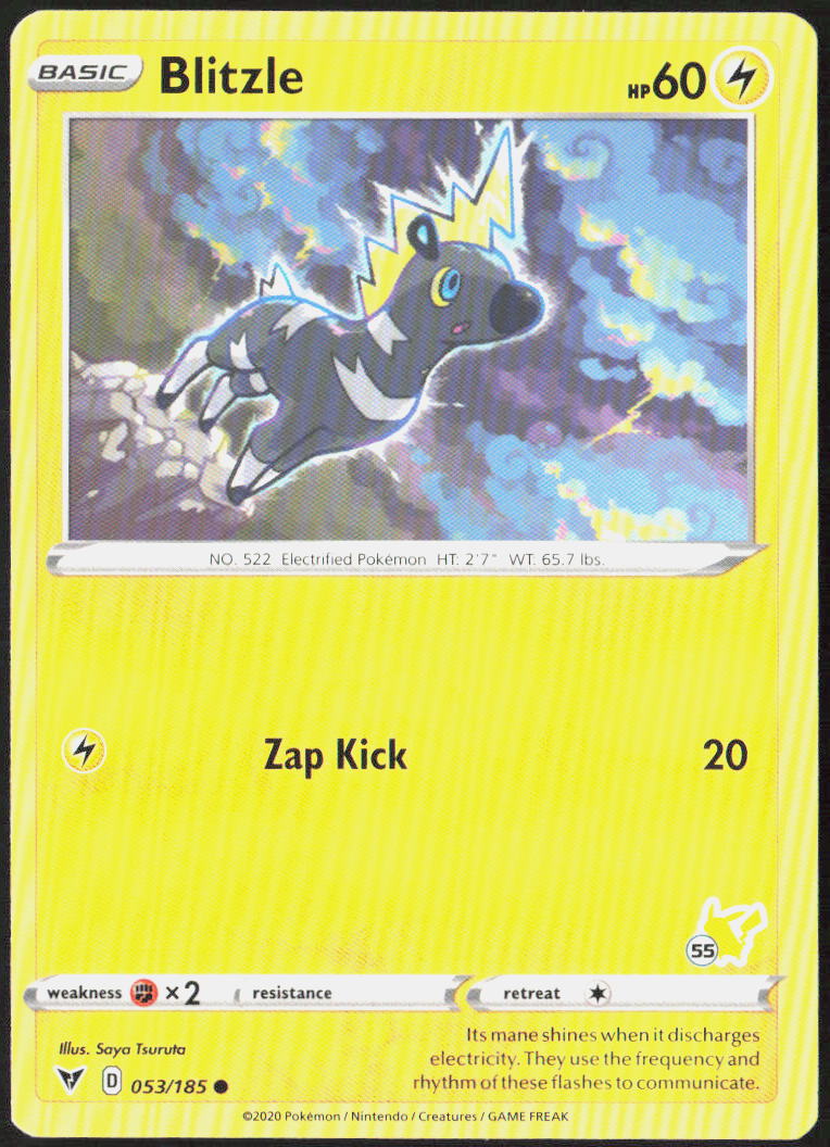 Blitzle 053/185 SWSH04: Vivid Voltage Pokemon TCG LP