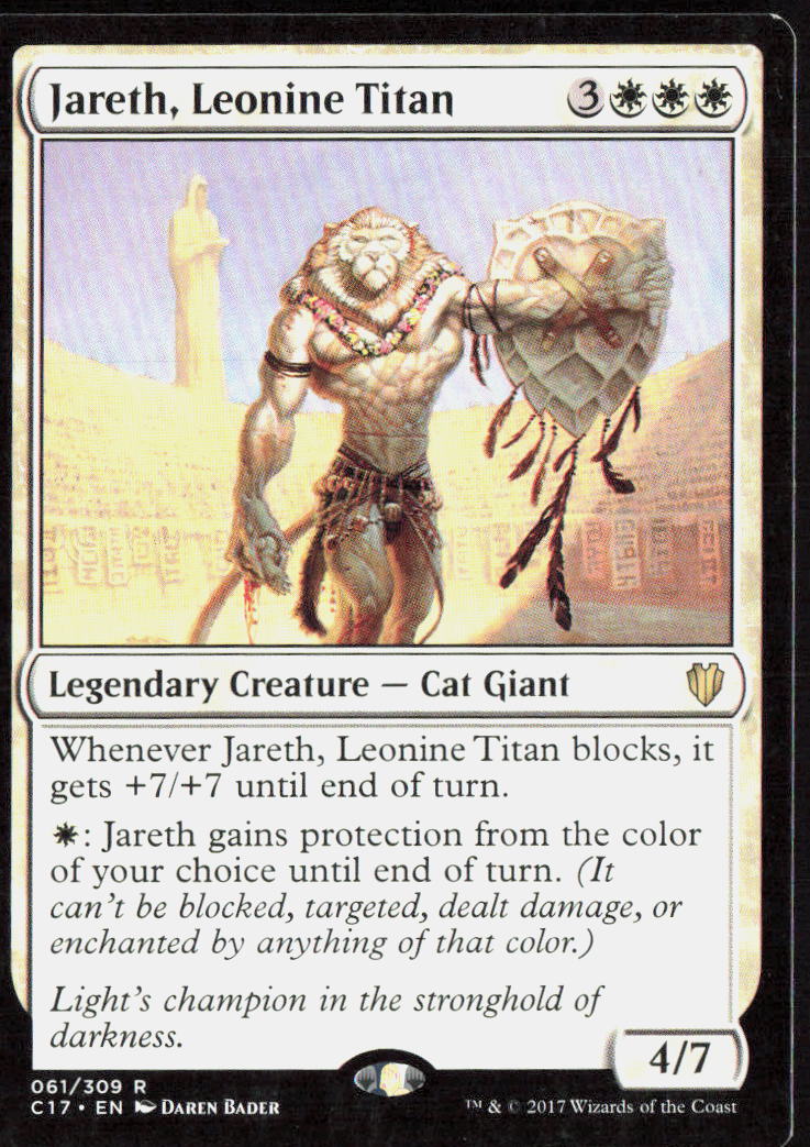 Jareth, Leonine Titan 61 Commander 2017 Magic: The Gathering LP