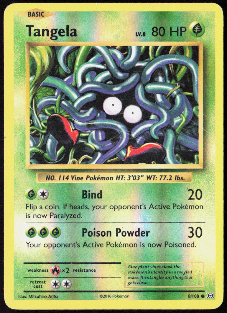 Tangela Reverse Holo 8/108 XY - Evolutions MP