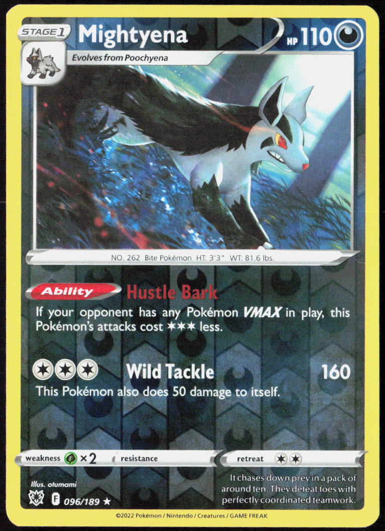 Mightyena Reverse Holo 096/189 SWSH10: Astral Radiance Pokemon TCG LP