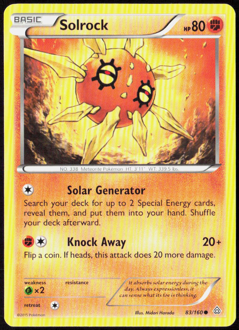 Solrock 83/160 XY - Primal Clash Pokemon TCG LP