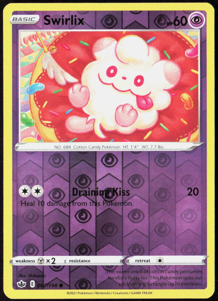 Swirlix Reverse Holo 067/198 SWSH06: Chilling Reign NM