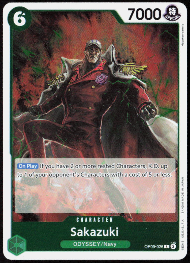 Sakazuki Foil OP09-026 Emperors in the New World One Piece CCG NM