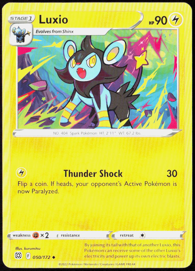 Luxio 050/172 SWSH09: Brilliant Stars Pokemon TCG LP