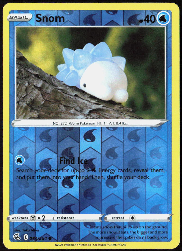Snom Reverse Holo 084/264 SWSH08: Fusion Strike Pokemon TCG LP