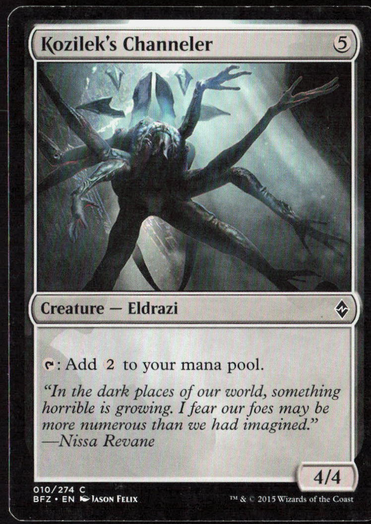 Kozilek's Channeler 10 Battle for Zendikar Magic: The Gathering LP