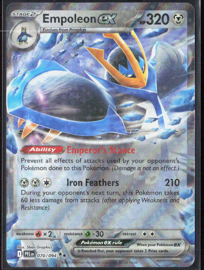 Empoleon ex Holo 070/094 ME02: Phantasmal Flames NM
