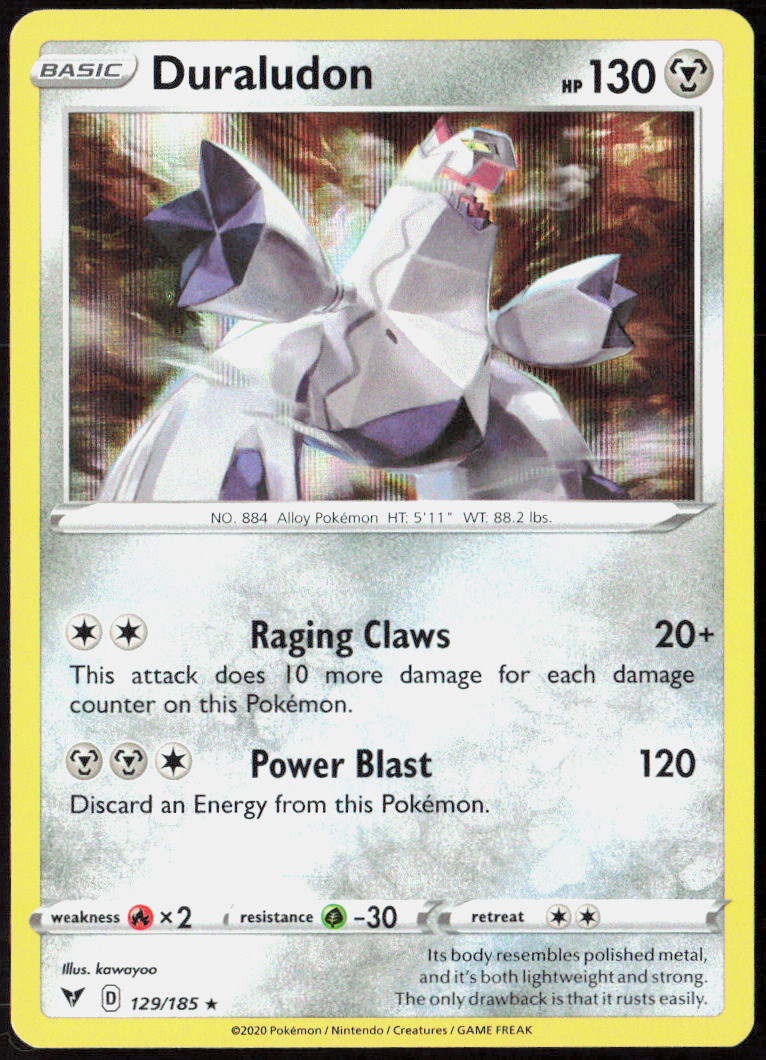 Duraludon 129/185 SWSH04: Vivid Voltage Pokemon TCG NM