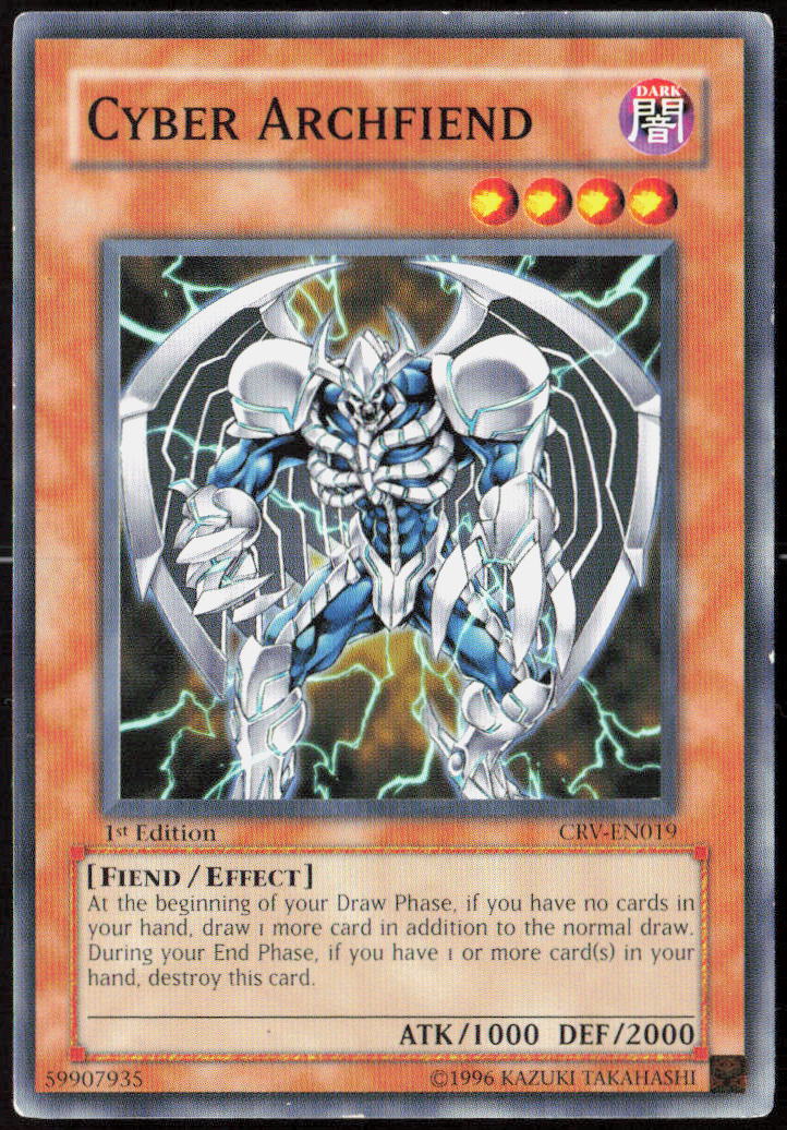 Cyber Archfiend 1st Edition CRV-EN019 Cybernetic Revolution Yu-Gi-Oh! TCG LP