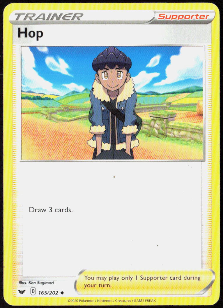 Hop 165/202 SWSH01: Sword & Shield Base Set Pokemon TCG LP