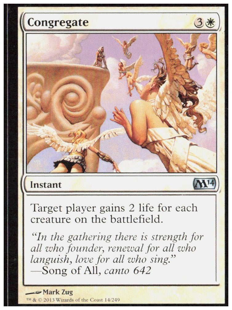 Congregate 14 Magic 2014 (M14) Magic: The Gathering LP