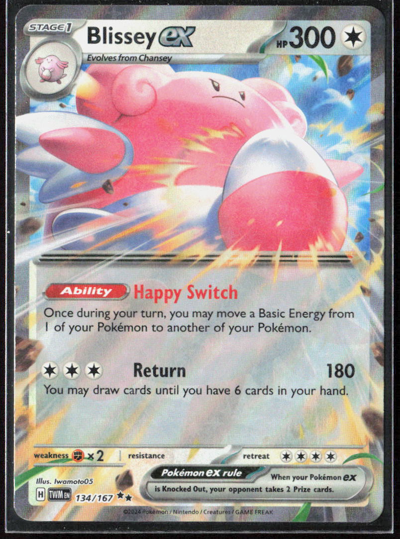 Blissey ex Holo 134/167 SV06: Twilight Masquerade Pokemon TCG NM