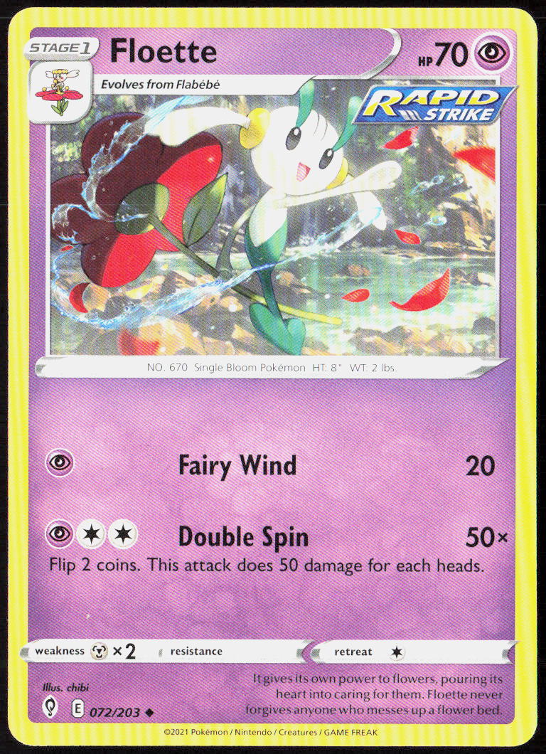 Floette 072/203 SWSH07: Evolving Skies Pokemon TCG LP