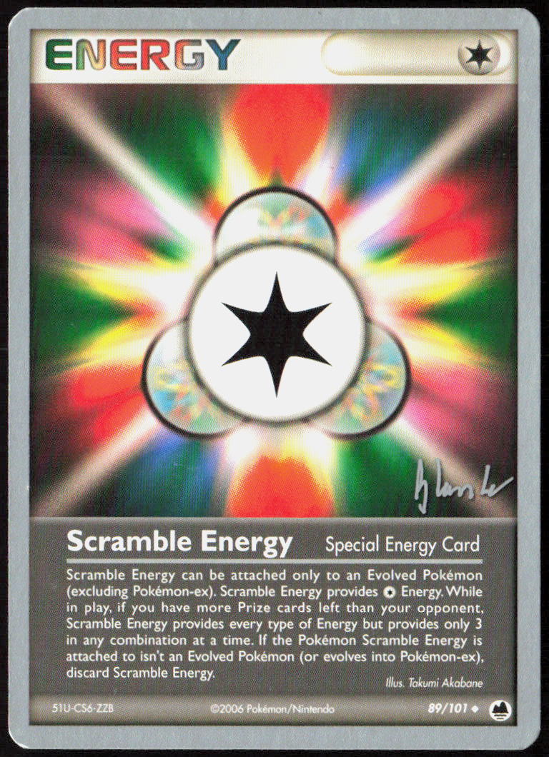 Scramble Energy - 2008 (Dylan Lefavour) 89/101 World Championship Decks Pokemon TCG NM