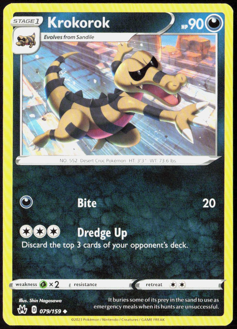 Krokorok 079/159 SWSH: Crown Zenith Pokemon TCG LP
