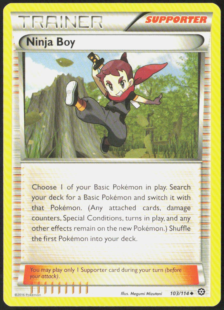 Ninja Boy 103/114 XY - Steam Siege Pokemon TCG LP