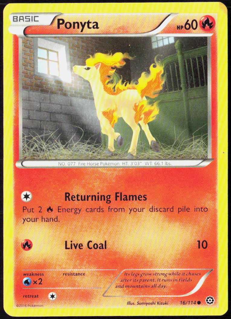 Ponyta 16/114 XY - Steam Siege LP