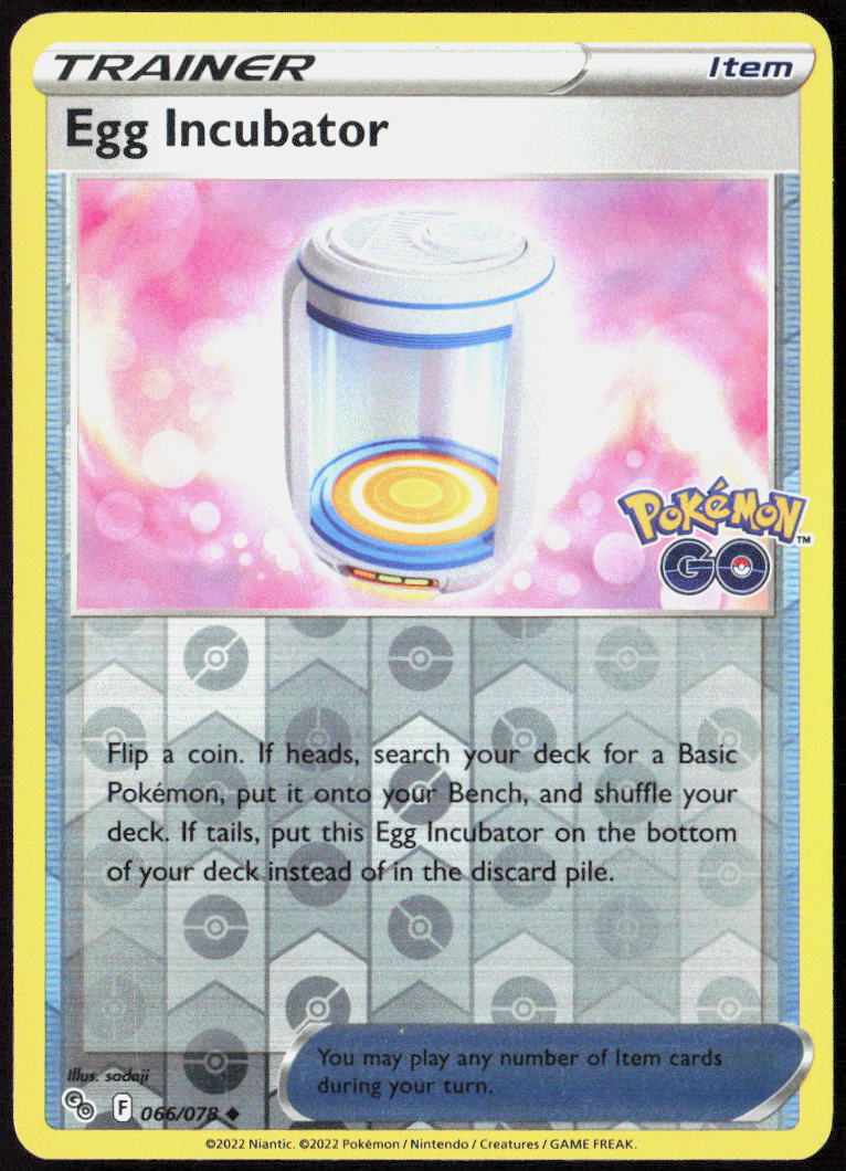 Egg Incubator 066/078 Pokemon GO Pokemon TCG LP