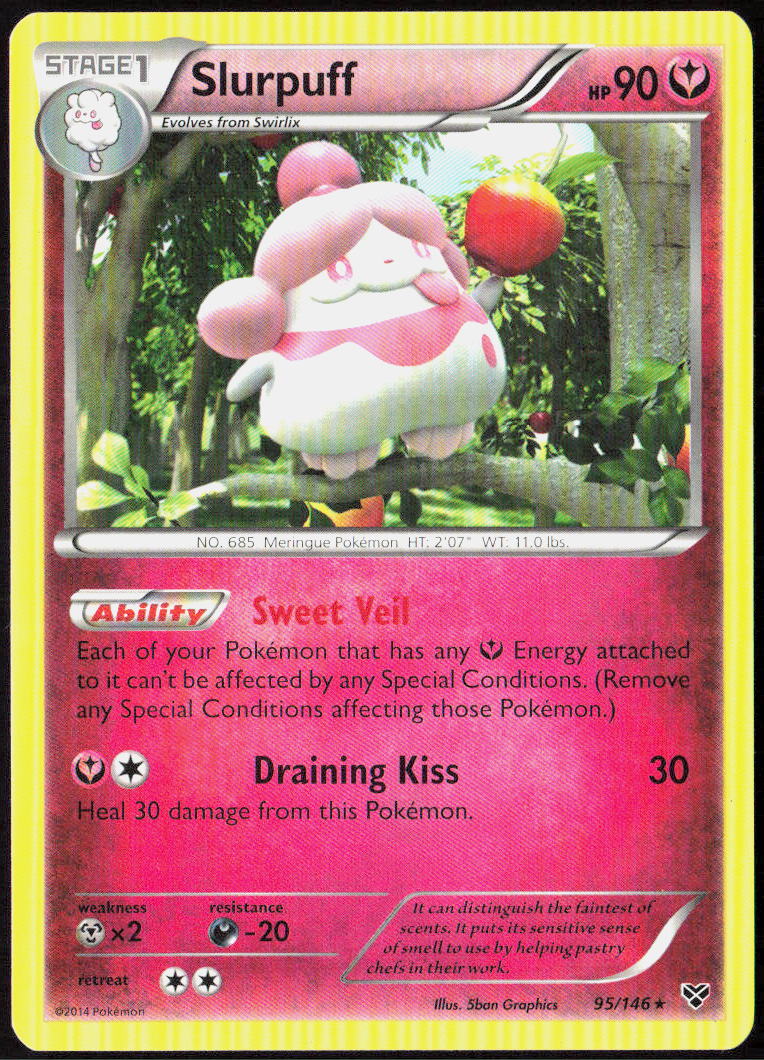 Slurpuff (XY Base Set) 095/146 Deck Exclusives Pokemon TCG LP