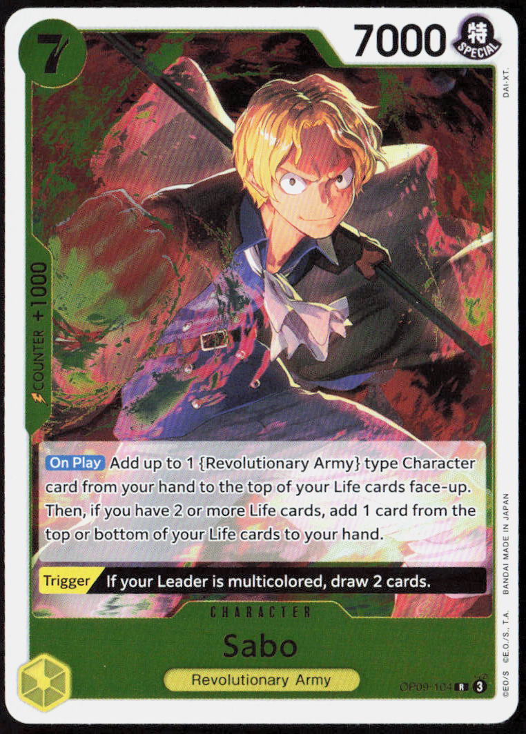 Sabo (104) Foil OP09-104 Emperors in the New World One Piece CCG NM