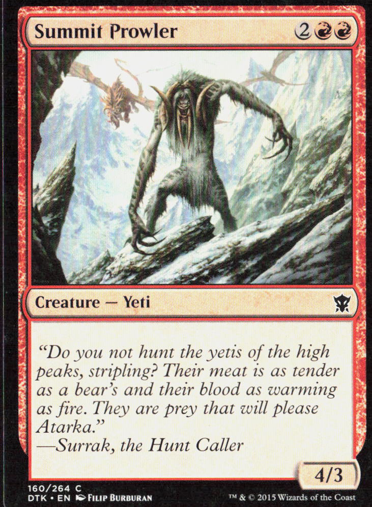Summit Prowler 160 Dragons of Tarkir Magic: The Gathering LP