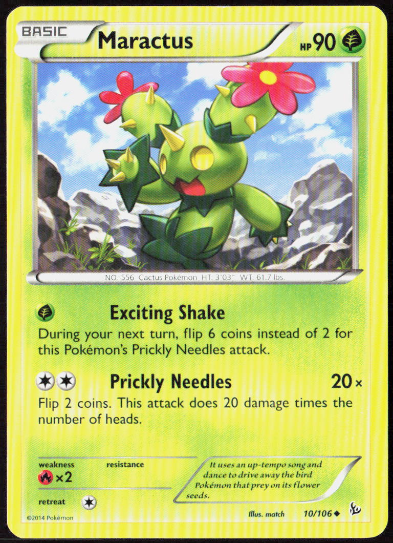 Maractus 10/106 XY - Flashfire Pokemon TCG LP