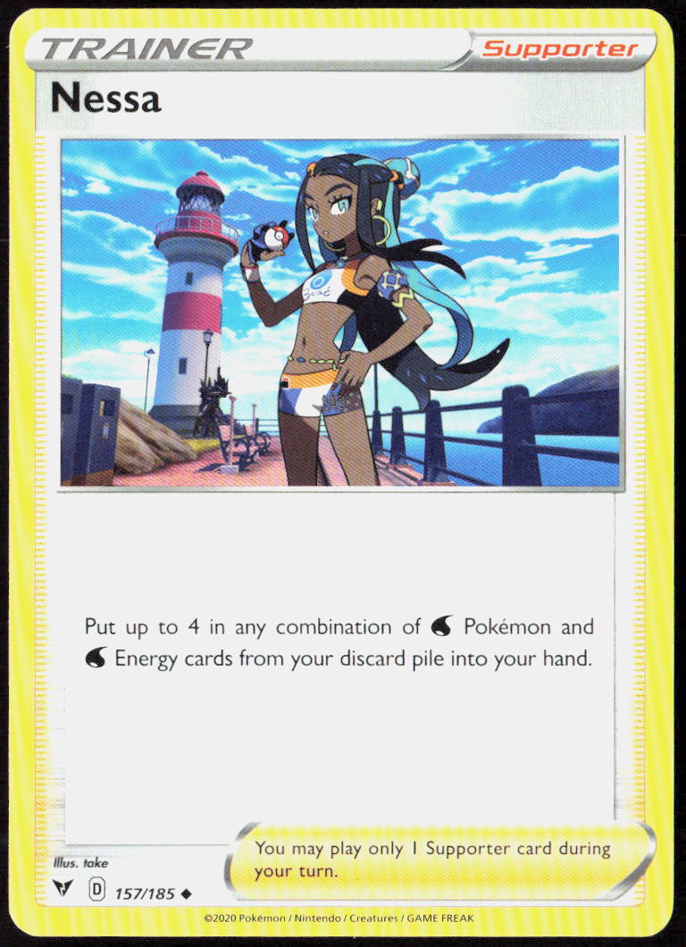 Nessa 157/185 SWSH04: Vivid Voltage Pokemon TCG LP