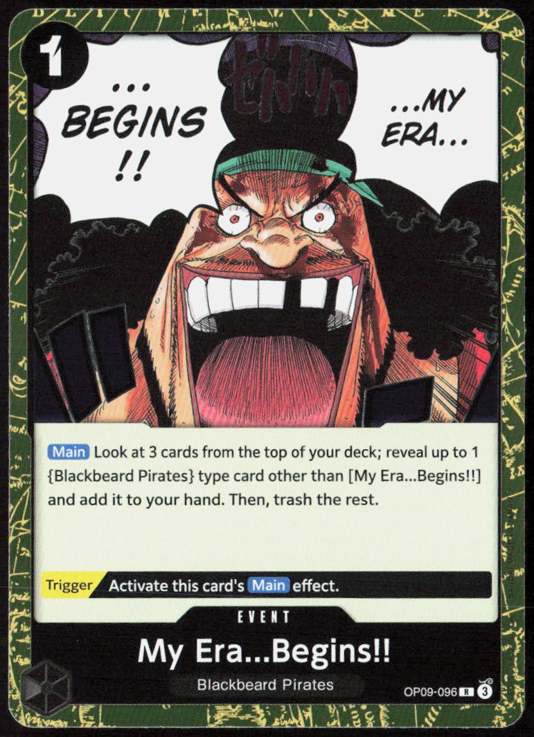 My Era...Begins!! Foil OP09-096 Emperors in the New World One Piece CCG NM