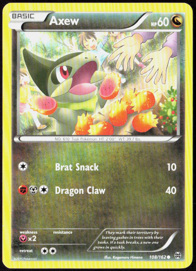 Axew (108) 108/162 XY - BREAKthrough Pokemon TCG LP