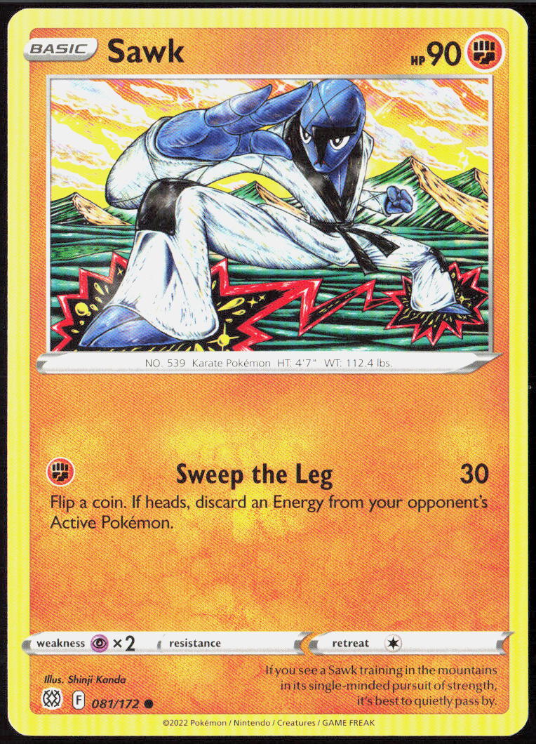 Sawk 081/172 SWSH09: Brilliant Stars Pokemon TCG LP